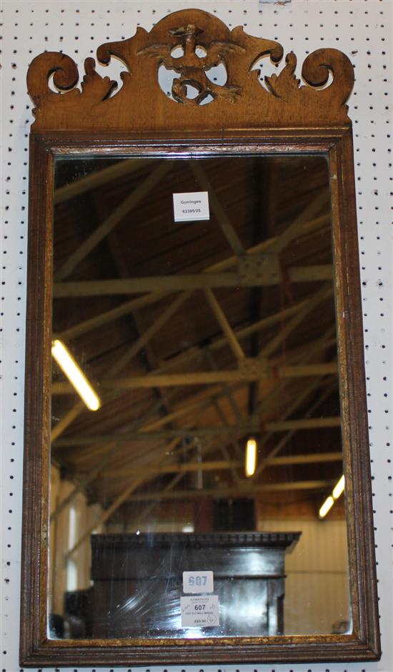 Fret cut wall mirror